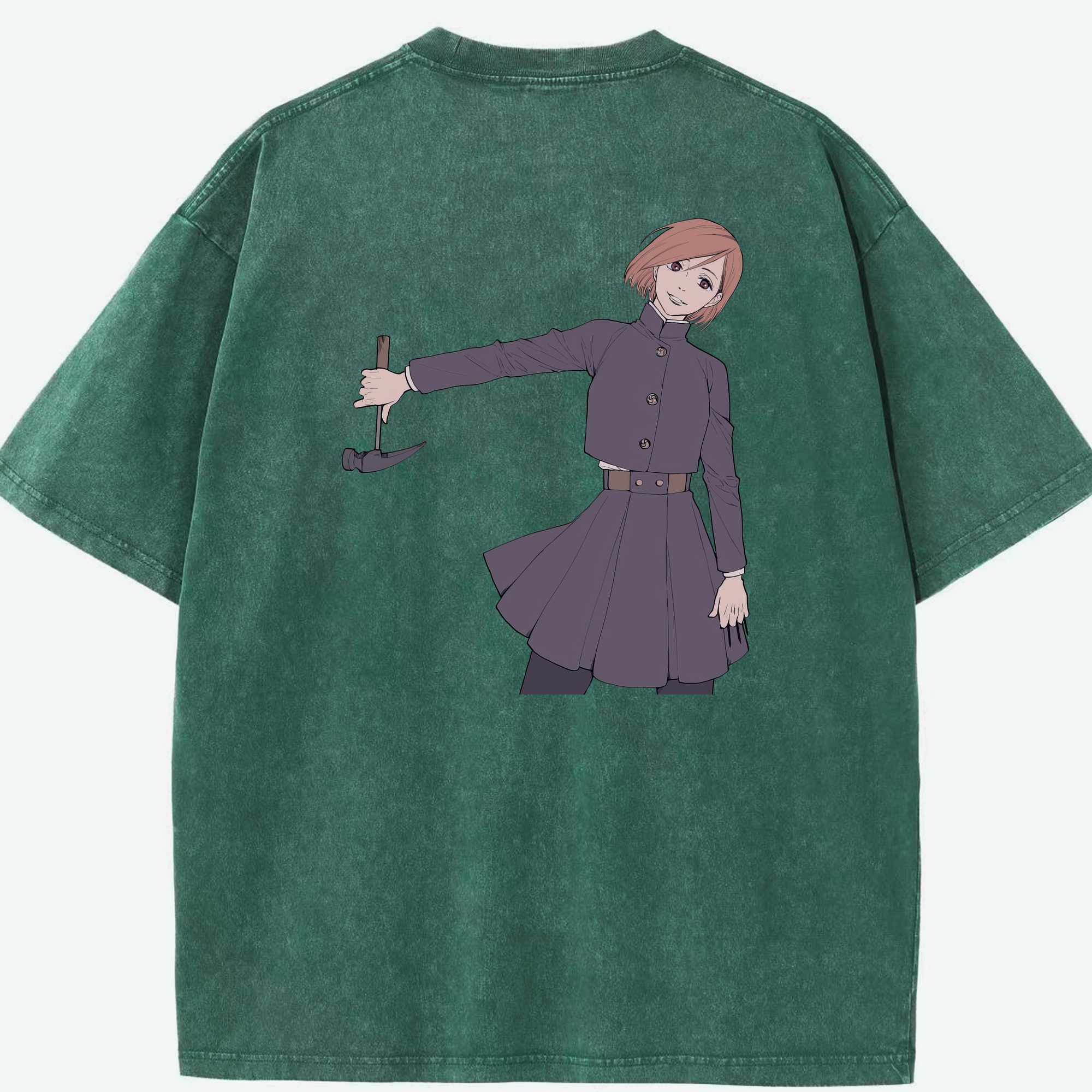 （画像用） 呪術廻戦 Jujutsu Kaisen 綿100% ヴィンテージ風 半袖Tシャツ（背面プリント）